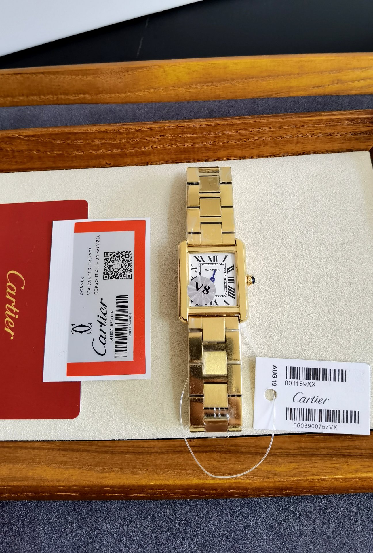 Cartier Tank Francaise w50002n2 gold|31mm